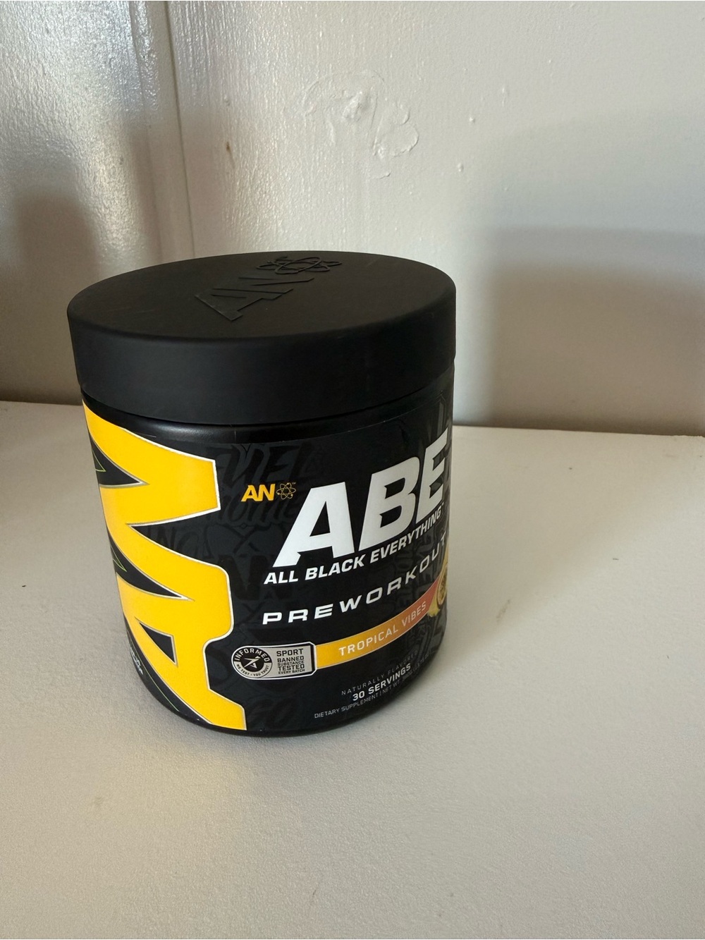 All Black Everything Pre-Workout - Black & Yellow Packaging